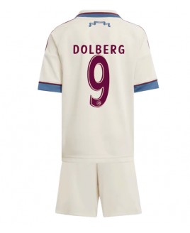 Günstige Ajax Kasper Dolberg #9 3rd trikot Kinder 2025-26 Kurzarm (+ Kurze Hosen)